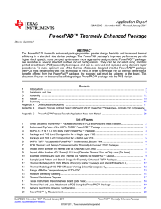 PowerPAD™ Thermally Enhanced Package (Rev. G)