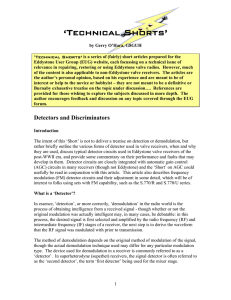 Tech Short 16 - Detectors and Discriminators