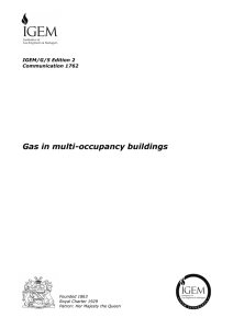 Gas in multi-occupancy buildings