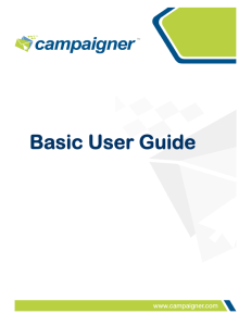 User Guide - Campaigner