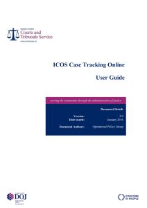 ICOS Case Tracking Online User Guide