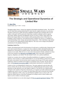 The Strategic and Operational Dynamics of Limited War