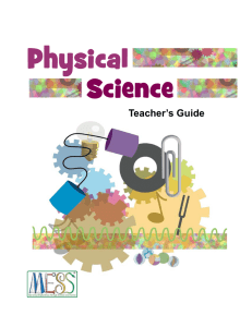 Physical Science Teacher`s Guide