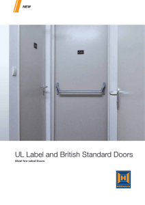 UL Label And British Standard Doors