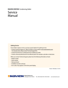 Service Manual - Navien NCB Combi