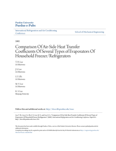 Comparison Of Air-Side Heat Transfer Coefficients - Purdue e-Pubs