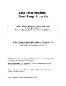 Long Range Repulsion, Short Range Attraction