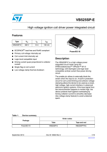 High voltage ignition coil driver power integrated circuit