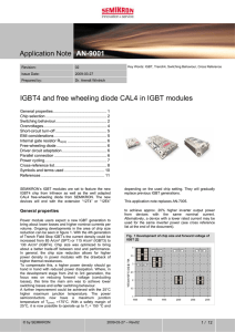 IGBT4 and free wheeling diode CAL4 in IGBT modules