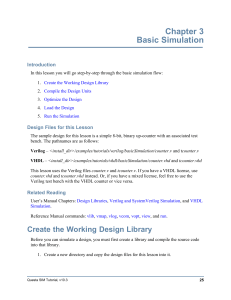 Chapter 3 Basic Simulation - Mentor Graphics SupportNet