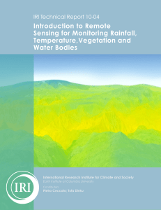 Introduction to Remote Sensing for Monitoring Rainfall, Temperature