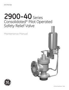 Consolidated* Pilot Operated Safety Relief Valve