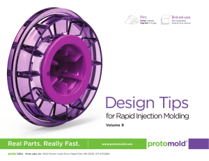 Design Tips - Injection Molding