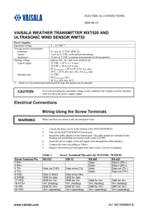 WXT520 and WMT52 Wiring Diagram