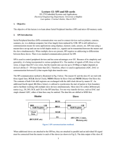 Lecture 12: SPI and SD cards