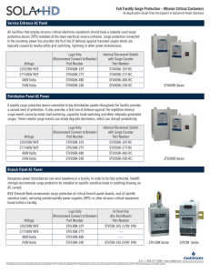 Full Facility Surge Protection – Mission Critical Customers Service