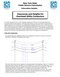Clearances and Heights for Overhead Utility Conductors