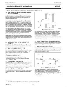 AN240 Interfacing 3V and 5V applications