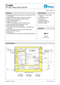 iC-NZN N-TYPE LASER DIODE DRIVER - iC-Haus