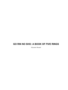 GO RIN NO SHO: A BOOK OF FIVE RINGS