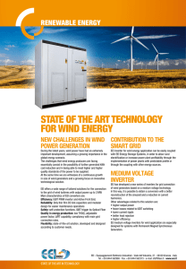 StAtE of thE ARt tEchNoLoGY foR WiNd ENERGY