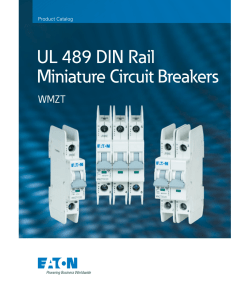 UL 489 DIN Rail Miniature Circuit Breakers