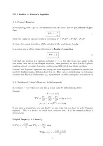 EM 3 Section 4: Poisson`s Equation 4. 1. Poisson`s Equation If we