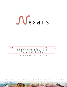 Nexans white paper: Skew analysis