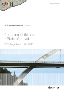 Corrosion Inhibitors – State of the art