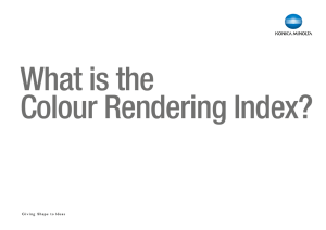 What is Colour Rendering Index?