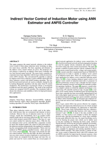 Indirect Vector Control of Induction Motor using ANN Estimator and