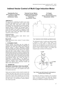 Indirect Vector Control of Multi Cage Induction Motor