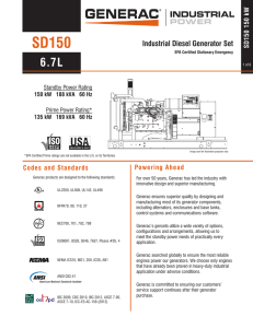 SD150 Industrial Diesel Generator Set