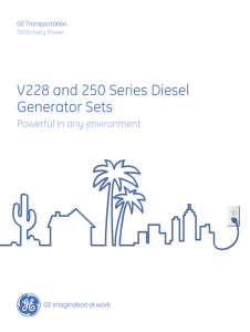 V228 and 250 Series Diesel Generator Sets