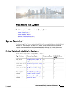 Monitoring the System