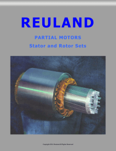 PARTIAL MOTORS Stator and Rotor Sets