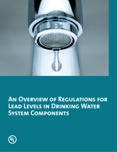 An Overview of Regulations for Lead Levels in Drinking