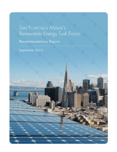 San Francisco Mayor`s Renewable Energy Task