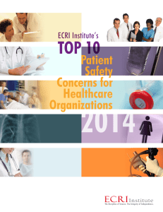 Top 10 Patient Safety Concerns for
