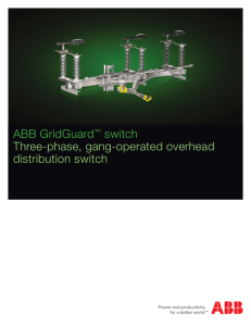 ABB GridGuard three-phase, gang-operated overhead distribution