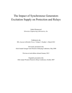 The Impact of Synchronous Generators Excitation Supply on