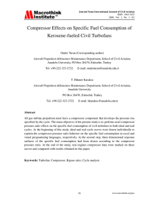Compressor Effects on Specific Fuel Consumption of Kerosene