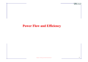4. Power Flow and Efficiency