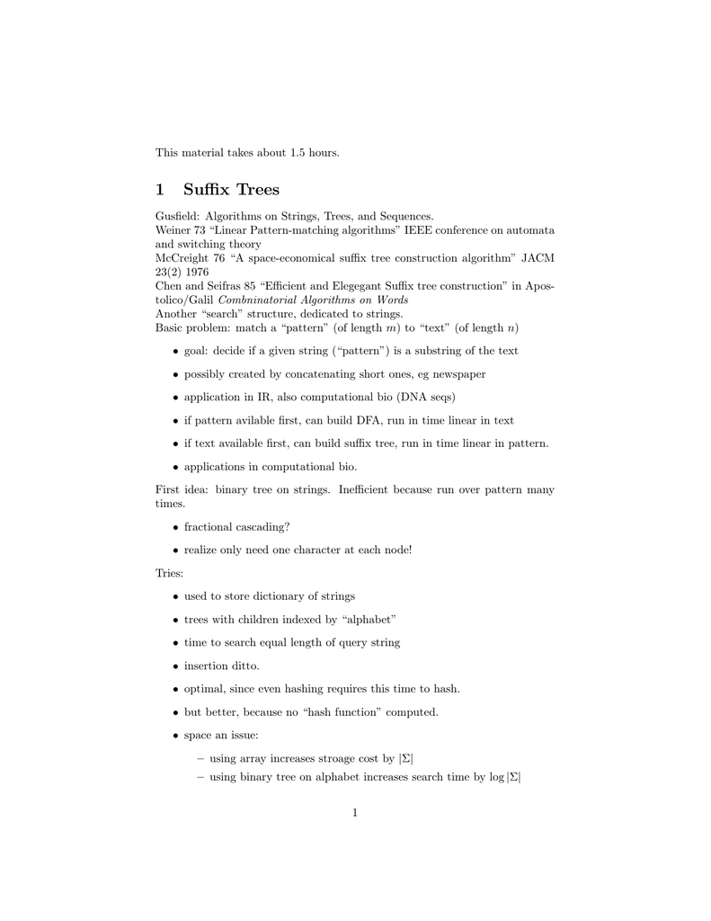 Suffix Tree Data Structure