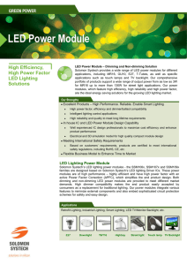 LED Power Module - Solomon Systech Limited