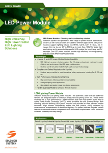 LED Power Module - Solomon Systech Limited