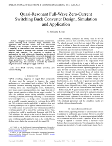 Quasi-Resonant Full-Wave Zero-Current Switching Buck Converter