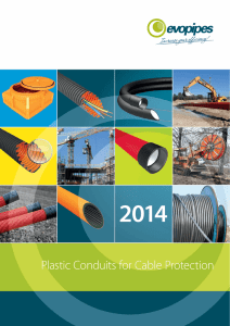 Plastic Conduits for Cable Protection