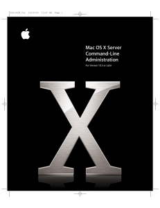 Mac OS X Server Command-Line Administration