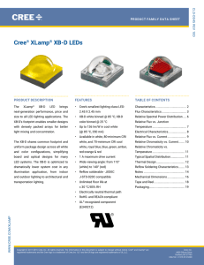 Cree XLamp XB-D LED Data Sheet